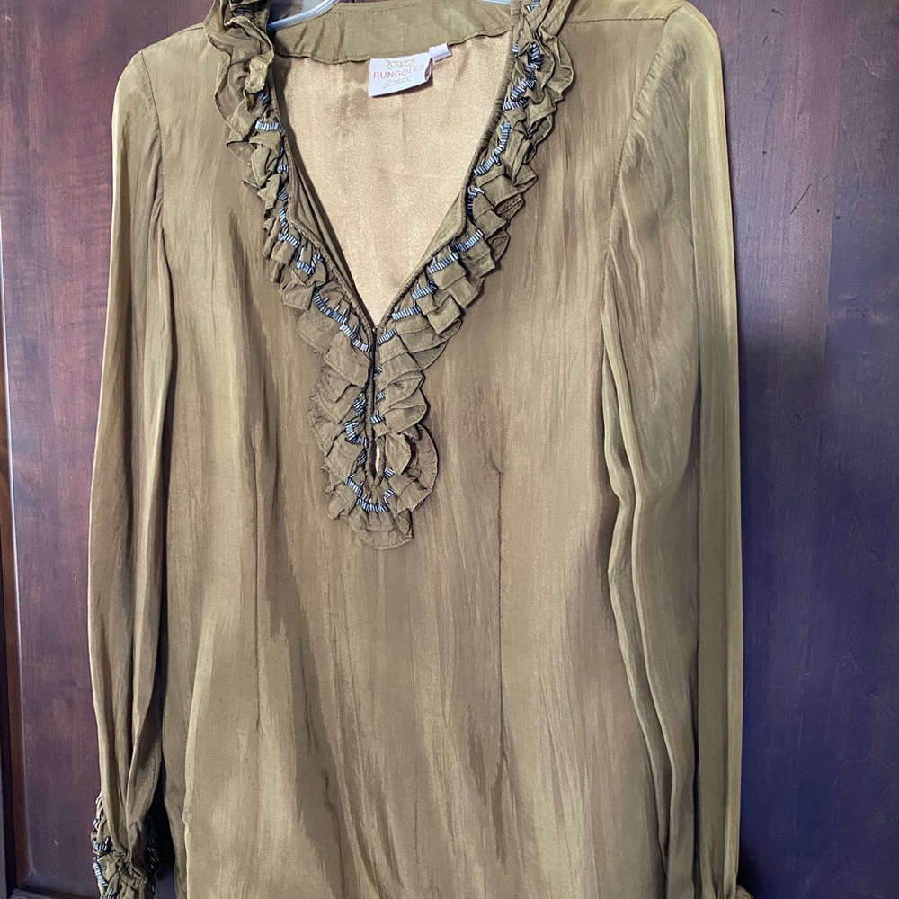 Silk custom made blouse